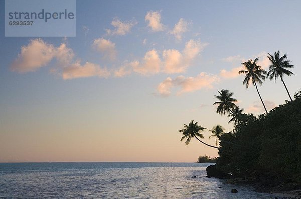 Sonnenuntergang  Pazifischer Ozean  Pazifik  Stiller Ozean  Großer Ozean  Französisch-Polynesien