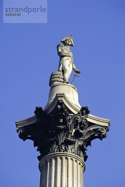 Großbritannien  London  Hauptstadt  England  Nelsonsäule  Trafalgar Square