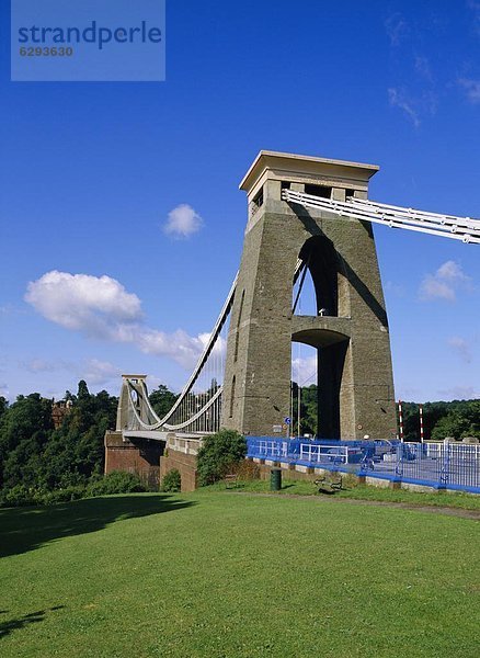 Großbritannien  bauen  Schlucht  Bristol  Clifton Suspension Bridge  England