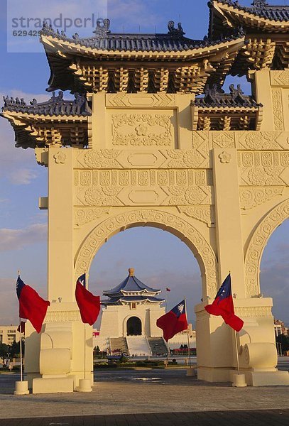 Denkmal  Taipeh  Hauptstadt  Halle  Torbogen  Asien  Taiwan