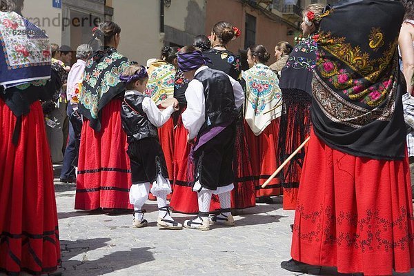 Feiern des ersten Freitag im Mai  Jaca  Aragon  Spanien  Europa