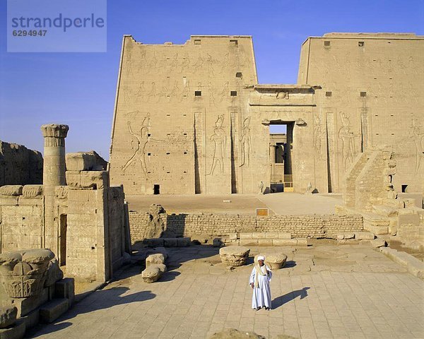 Tempel des Horus  Edfu  Ägypten  Nordafrika  Afrika