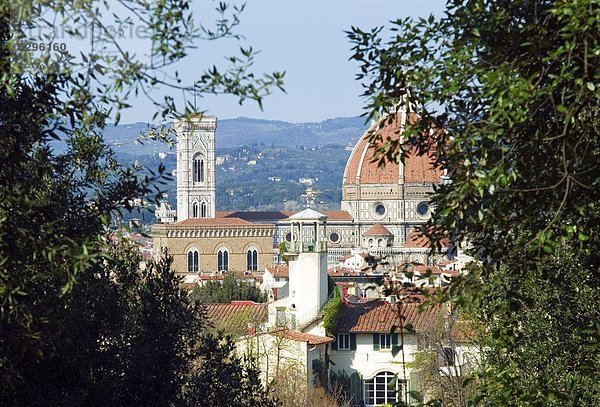 Europa  Garten  Ansicht  Florenz  Italien  Toskana