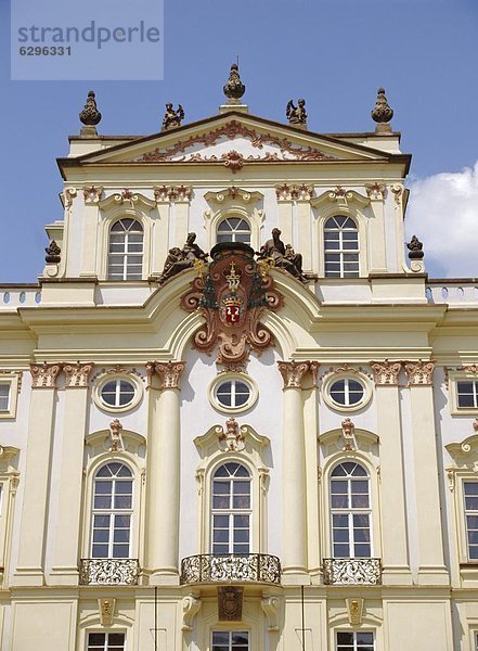 Prag Hauptstadt Europa Fassade Hausfassade Palast Schloß Schlösser Tschechische Republik Tschechien