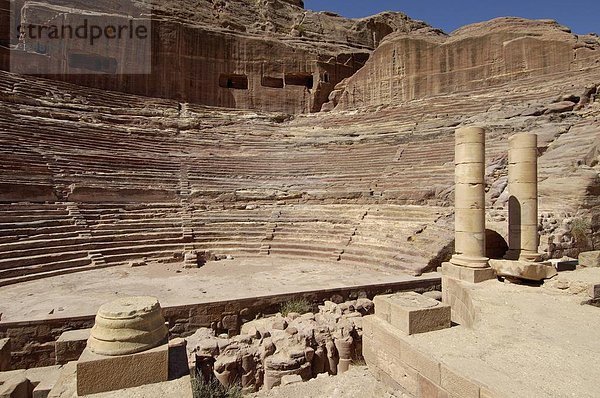 Nabatean Theater  Petra  UNESCO World Heritage Site  Jordanien  Naher Osten