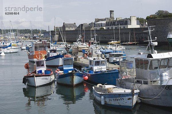 Hafen  Frankreich  Europa  Wand  Stadt  angeln  Bretagne  alt