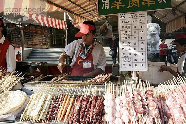 Lebensmittel  Fernverkehrsstraße  China  Asien  Straßenverkäufer