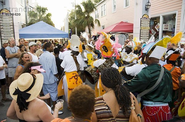 Goombay Festival in Bahama Village  Petronia Street  Key West  Florida  Vereinigte Staaten von Amerika  Nordamerika