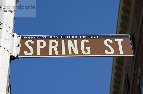 Frühling Street  Soho  Manhattan  New York City  New York  Vereinigte Staaten von Amerika  Nordamerika