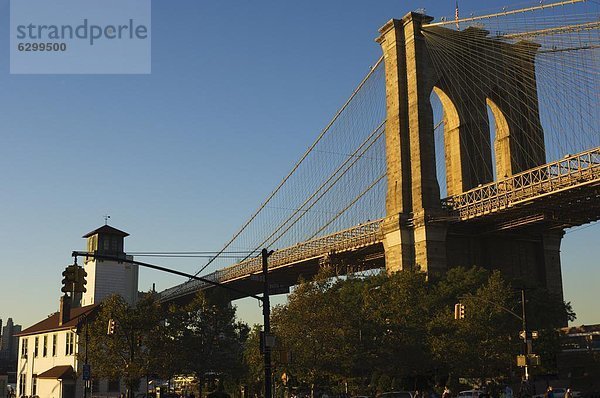 Brooklyn Bridge  New York City  New York  Vereinigte Staaten von Amerika  Nordamerika