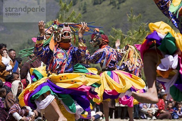 Buddhistische Festival (Tsechu)  Haa-Tal  Bhutan  Asien