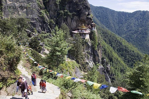 Taktsang Goemba (Tiger Nest) Kloster  Paro  Bhutan  Asien