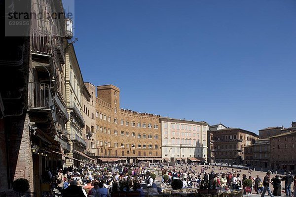 Europa  UNESCO-Welterbe  Italien  Piazza del Campo  Siena  Toskana