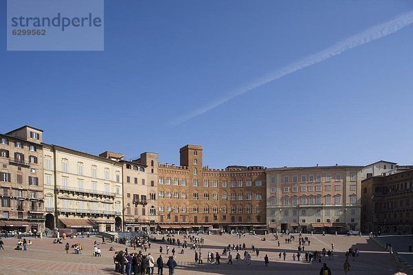 Europa  UNESCO-Welterbe  Italien  Piazza del Campo  Siena  Toskana