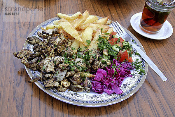 Schawarma  arabisches Fleischgericht  Jerusalem  Yerushalayim  Israel  Naher Osten