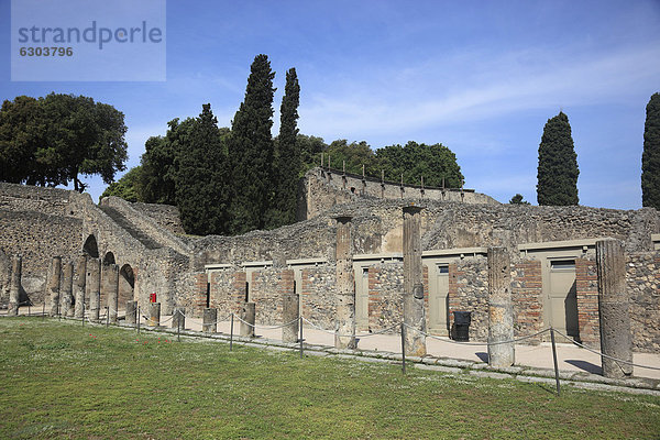 Quadriportikus der Gladiatoren  Pompeji  Kampanien  Italien  Europa