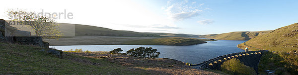 Landschaft in den Cambrian Mountains  Powys  Wales  Großbritannien