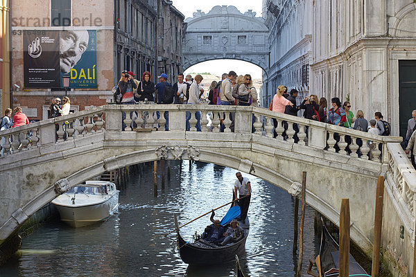 Europa Tourist Brücke Italien Venedig