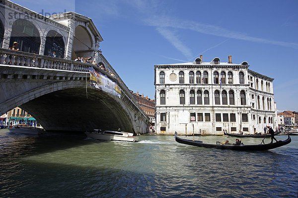 Europa Italien Rialtobrücke Venedig
