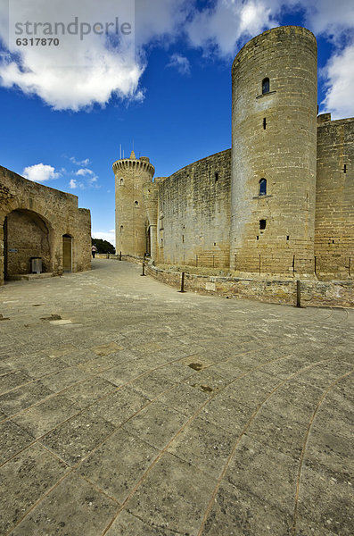 Castillo de Bellver  Palma de Mallorca  Mallorca  Balearen  Spanien  Europa