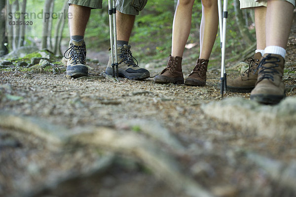 Wanderer in Wanderschuhen  niedrige Sektion