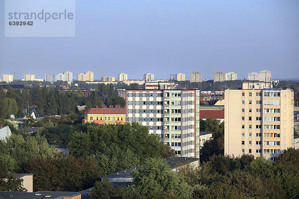 Berlin Hauptstadt Europa Gebäude Ansicht vorgefertigt Ortsteil Friedrichshain Deutschland Bezirk Lichtenberg