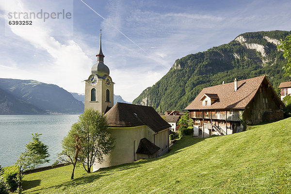 Europa Kirche Schweiz Vierwaldstättersee Kanton Uri