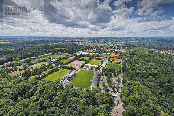 Sportanlagen Waldau  Blick vom Stuttgarter Fernsehturm  Stuttgart  Baden-Württemberg  Deutschland  Europa