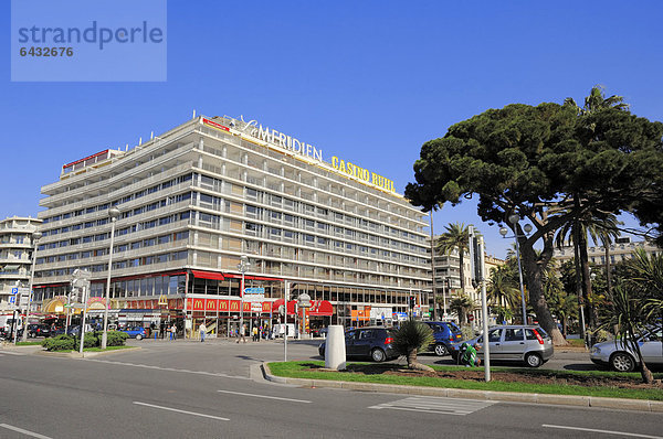 Kasino oder Casino Ruhl und Hotel Le Meridien  Nizza  Alpes-Maritimes  Provence-Alpes-Cote d'Azur  Südfrankreich  Frankreich  Europa  ÖffentlicherGrund