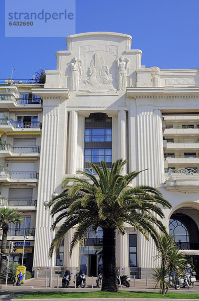 Hotel Palais de la Mediterranee  Nizza  Alpes-Maritimes  Provence-Alpes-Cote d'Azur  Südfrankreich  Frankreich  Europa  ÖffentlicherGrund
