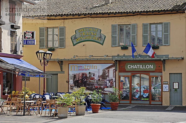 Miniatureisenbahn-Museum  Chatillon sur Chalaronne  Rhone-Alpes  Ain  Frankreich  Europa  ÖffentlicherGrund
