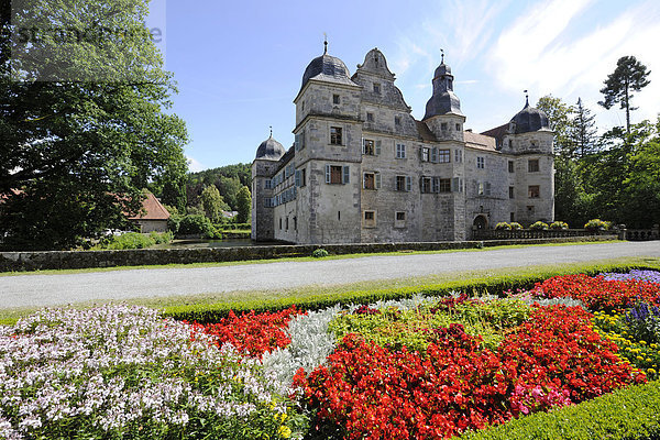 Wasserschloss Mitwitz  Landkreis Kronach  Franken  Bayern  Deutschland  Europa