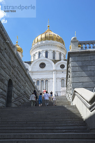 Christ-Erlöser-Kathedrale  Moskau  Russland  Europa  Eurasien