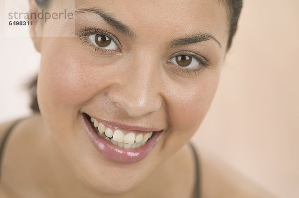 Close up Portrait der Lächelnde Frau