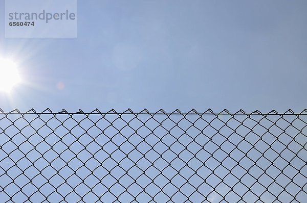 Deutschland  Blick auf den Zyklonzaun