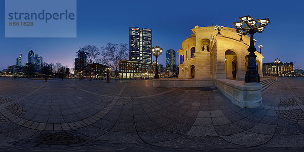 Alte Oper zur blauen Stunde  Frankfurt am Main  Deutschland