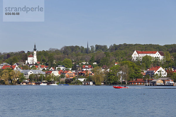 Deutschland  Bayern  Starnberg  Blick auf den Starnberger See