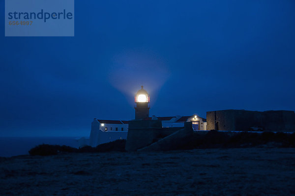 Portugal  View of lighthouse at Cabo de Sao Vicente