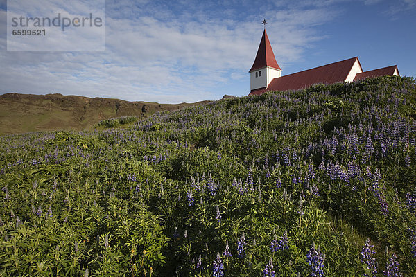 Kirche  Vik i Myrdal  Südisland  Island  Europa