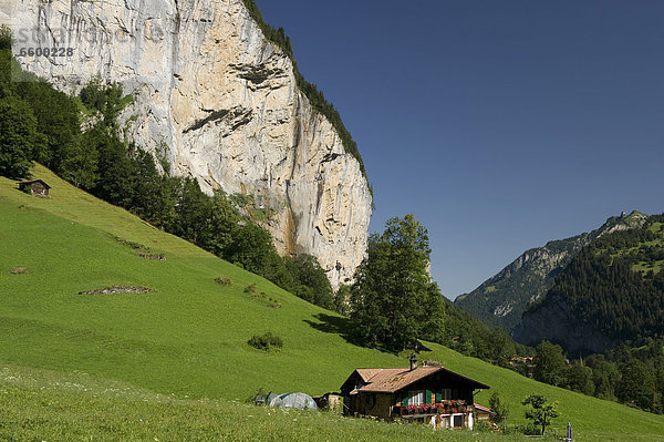 Europa Berner Oberland Lauterbrunnen Schweiz Kanton Bern