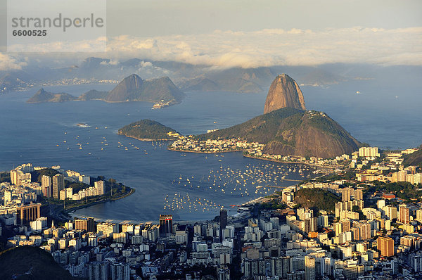 Berg Ansicht Brasilien Ortsteil Rio de Janeiro Südamerika