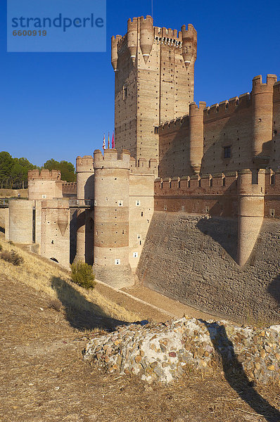 Castillo de la Mota aus dem 15. Jahrhundert  Medina del Campo  Valladolid Provinz  Kastilien-LeÛn  Spanien  Europa