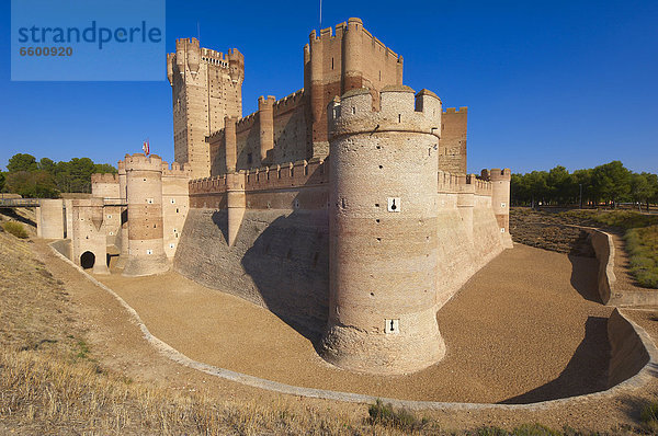 Castillo de la Mota aus dem 15. Jahrhundert  Medina del Campo  Valladolid Provinz  Kastilien-LeÛn  Spanien  Europa