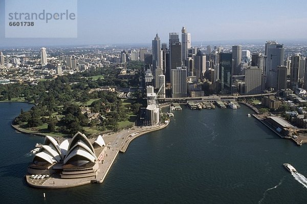 Hafen Opernhaus Oper Opern Himmel Ansicht Sydney