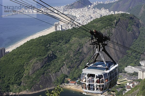 hoch oben Berg Seilbahn Weg