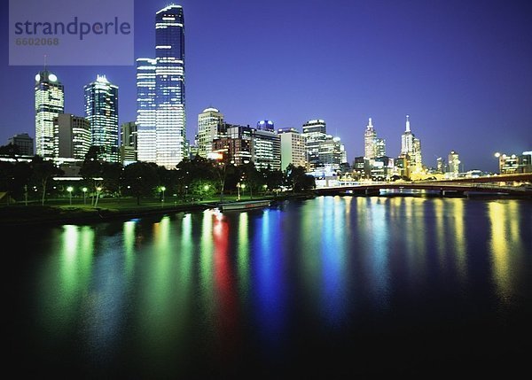 Skyline  Skylines  Nacht  Melbourne