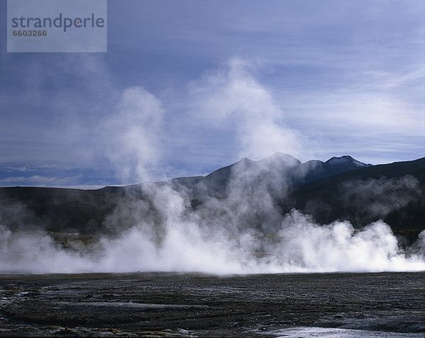 Geysir  Wasserdampf  El Tatio