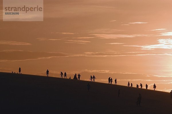 Mensch  Menschen  Silhouette  Sand  Düne  klettern