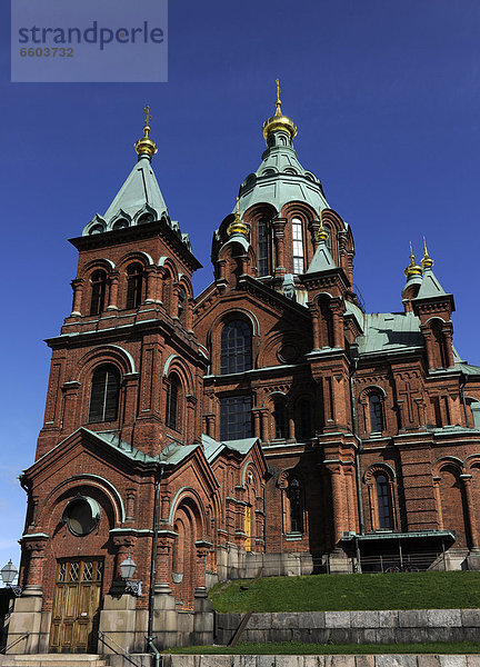 Uspenski Kathedrale in Helsinki  Finnland  Europa