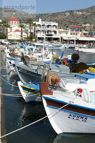 Fischereihafen Fischerhafen Hafen Europa Kreta Griechenland